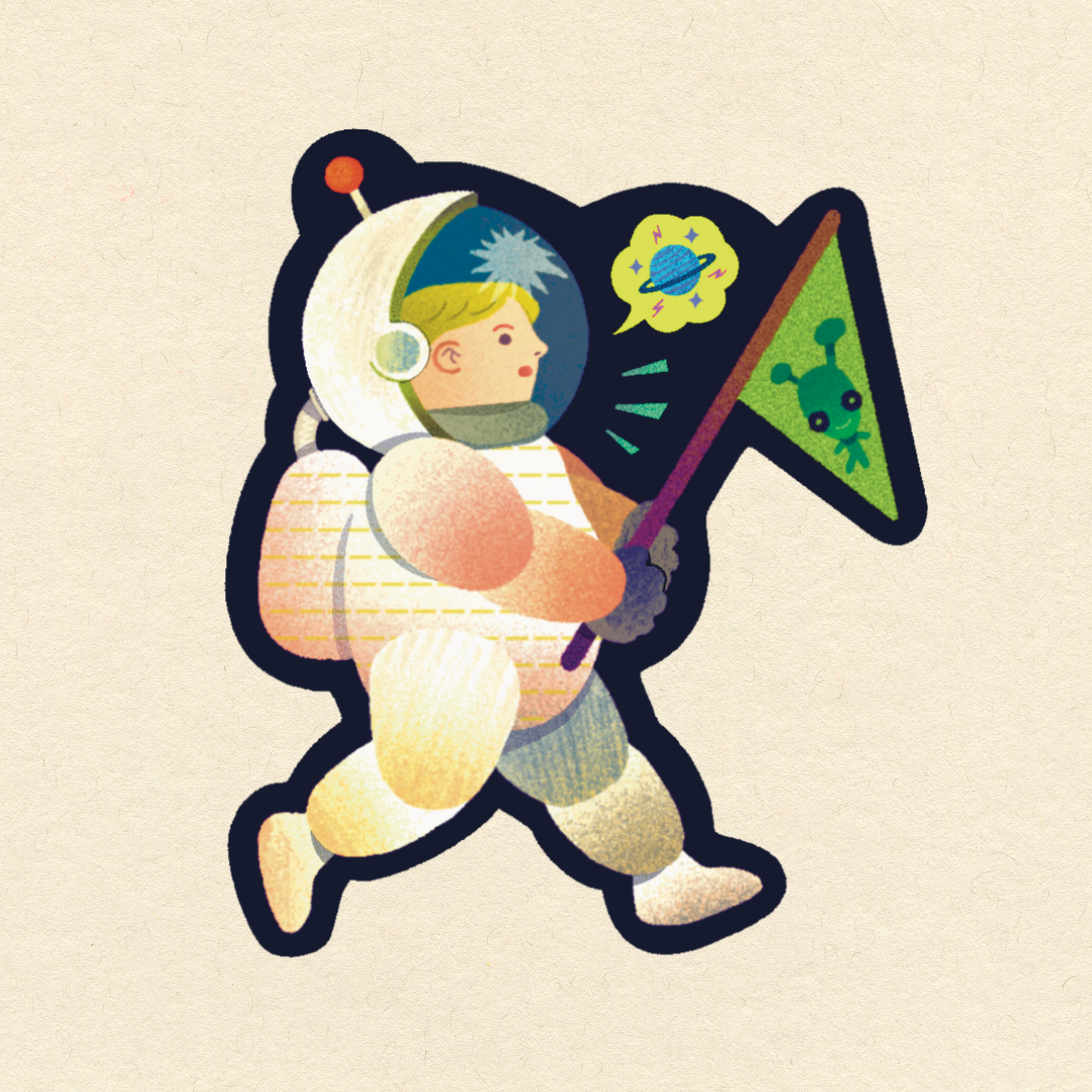 Spaceman Sticker