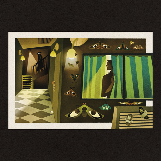 Murder Mystery: Green Room Postcard