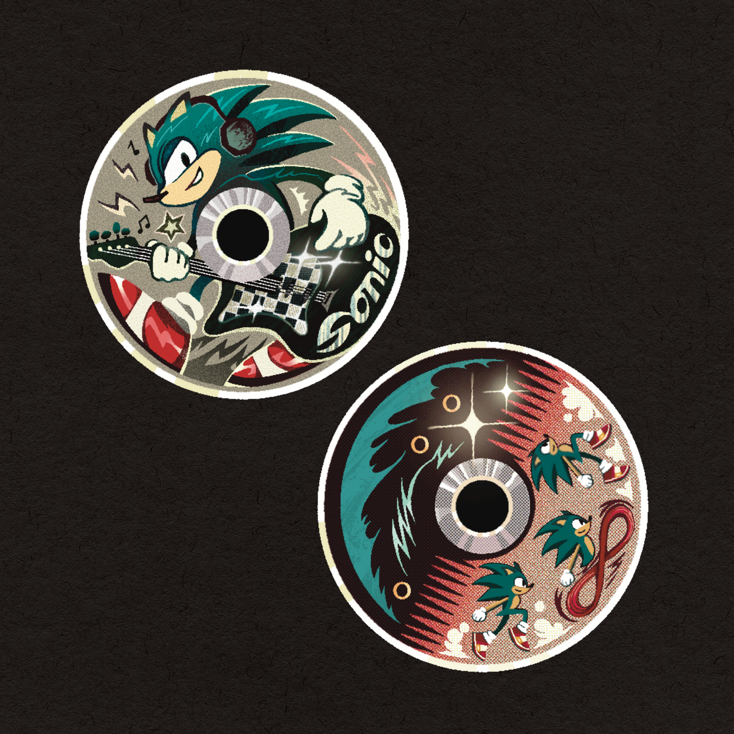 Sonic CD Acrylic Keychain